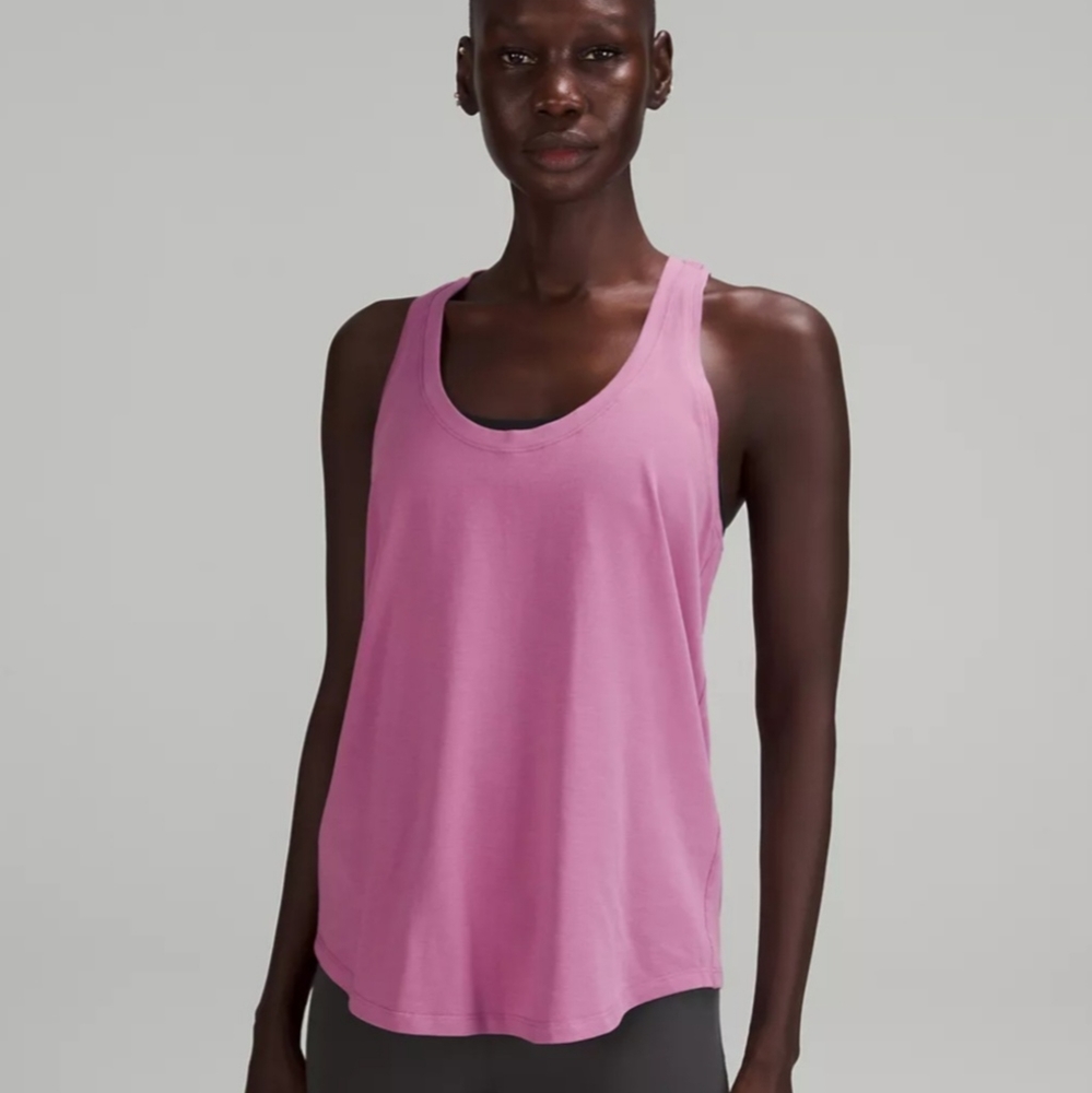 LULULEMON  LOVE TANK SIZE 10 IN MAUVE / PINK
